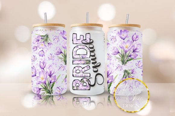 Bride Squad Libbey Cup Wrap Wedding PNG