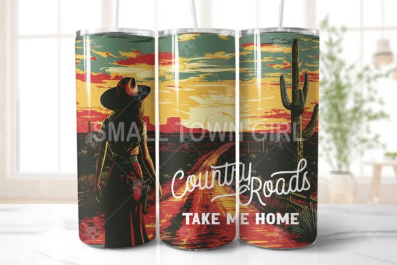 Country Roads Take Me Home Tumbler Png