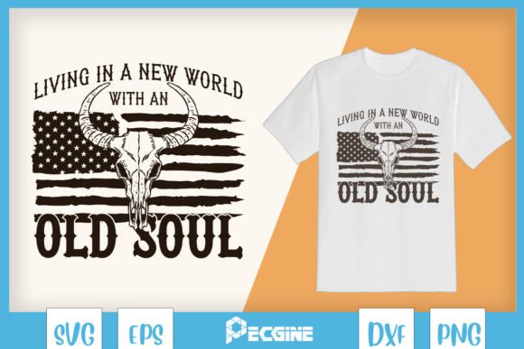 Cow Skull Old Soul Country Music SVG Review
