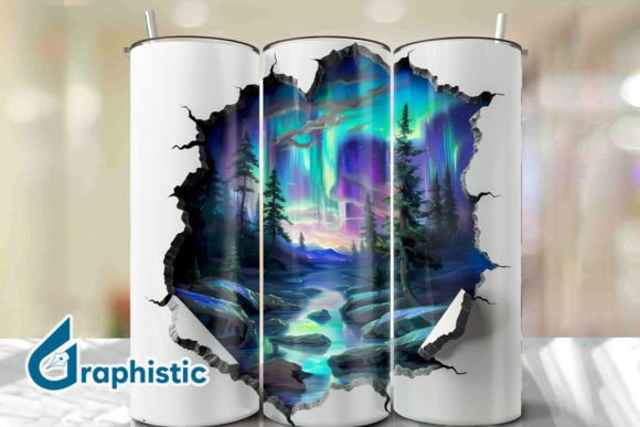 Cracked Northern Lights Tumbler Wrap 25 Review