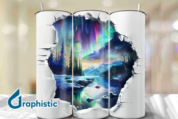 Cracked Northern Lights Tumbler Wrap 34 Review