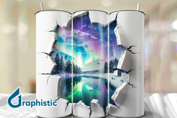 Cracked Northern Lights Tumbler Wrap 39 Review