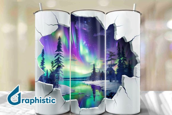 Cracked Northern Lights Tumbler Wrap 40 Review