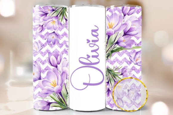 Custom Name Floral Spring Tumbler Wrap Review