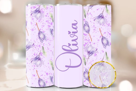 Custom Name Spring Floral Tumbler Wrap Review