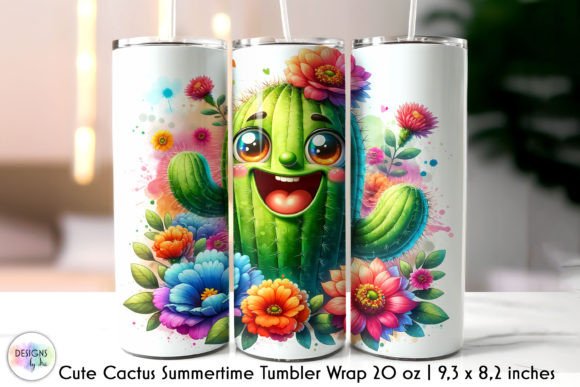 Cute Cactus Tumbler Wrap