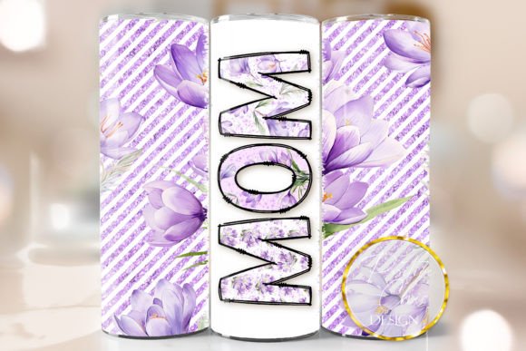Flowers Mom Tumbler Wrap Design Review