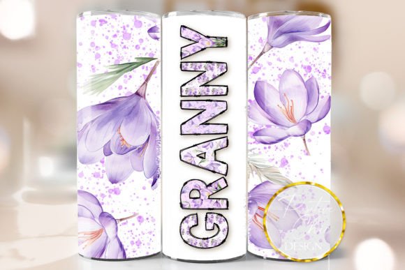Granny Spring Flowers Tumbler PNG 20 Oz Review
