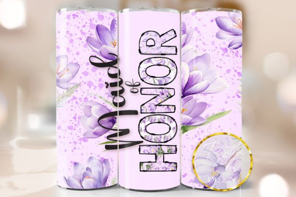 Maid of Honor Floral Tumbler Wrap PNG Review