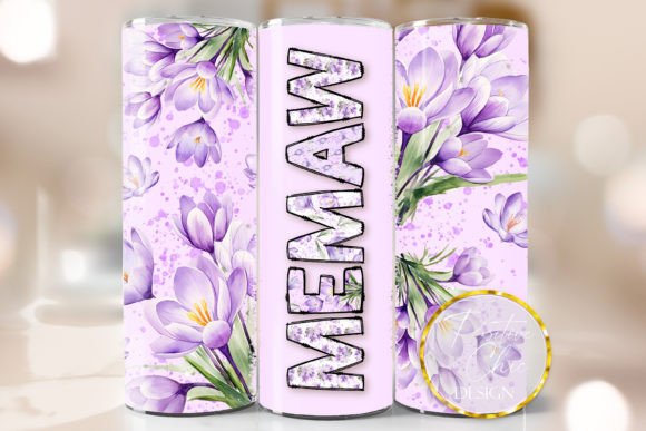Memaw Tumbler Wrap Sublimation Design Review