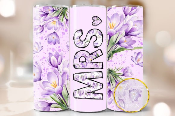 MRS Wedding Tumbler Wrap PNG Sublimation