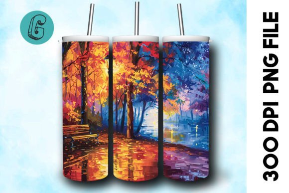 Oil Paint Fall Street Tumbler Wrap 30 Review
