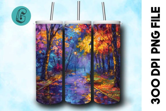 Oil Paint Fall Street Tumbler Wrap 38 Review