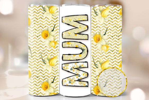 Spring Floral Mum Tumbler Wrap PNG Review
