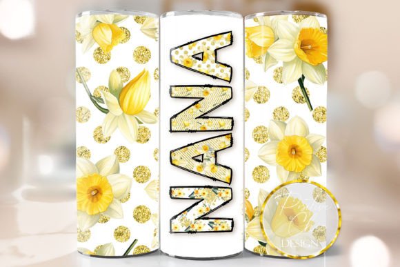 Spring Flowers Nana Tumbler Wrap PNG Review