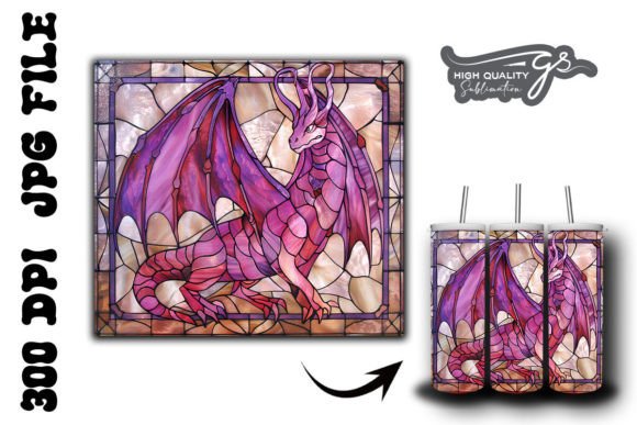 Stained Glass Dragon Tumbler Wrap 38 Review
