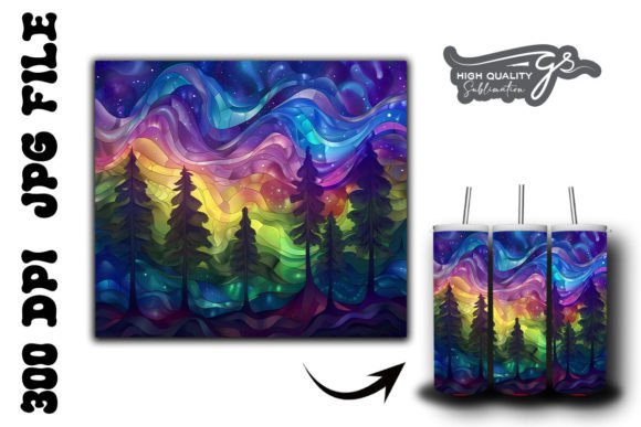 Stained Northern Lights Tumbler Wrap 40 Review