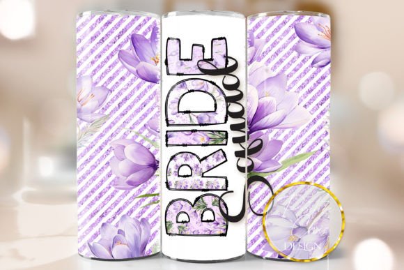 Wedding Tumbler PNG Bride Squad Design Review